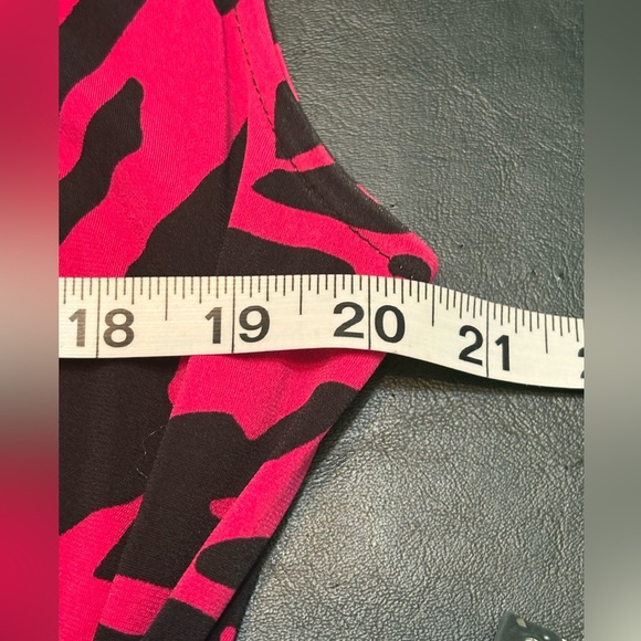 Kasper V-Neck pink and black sleeveless dress size Large - Picture 8 of 10